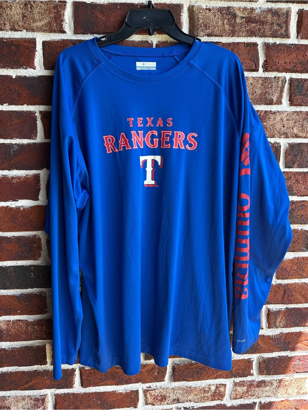Texas Rangers Blue Long-Sleeve Men’s Tee